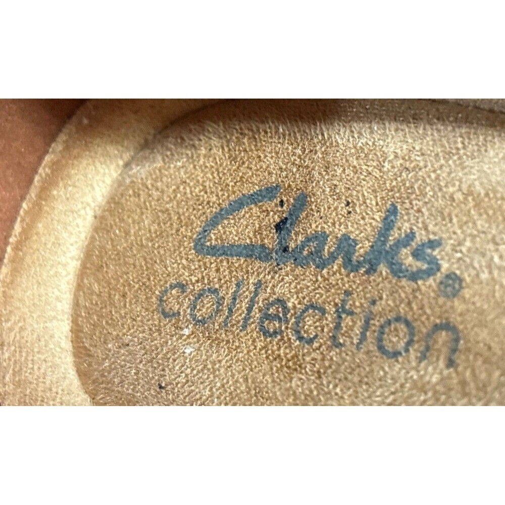 Clarks Lyrical Way Womens Cognac Leather Perforated Loafer Flat Shoe 8.5 - Picture 10 of 11